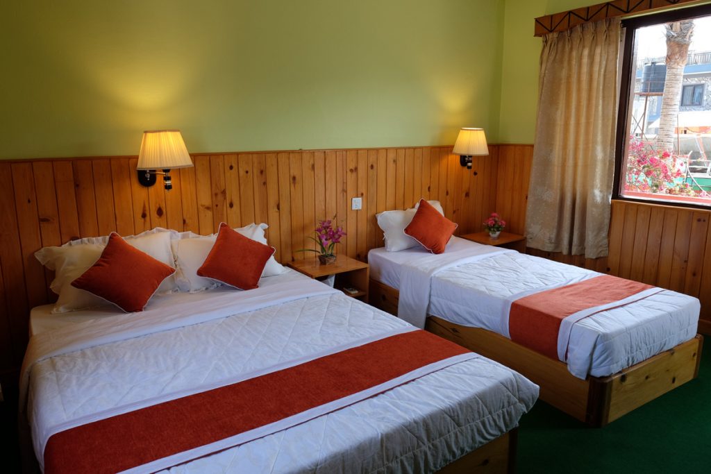 Deluxe Room at the hotel in Lakeside Pokhara - New Pokhara Lodge